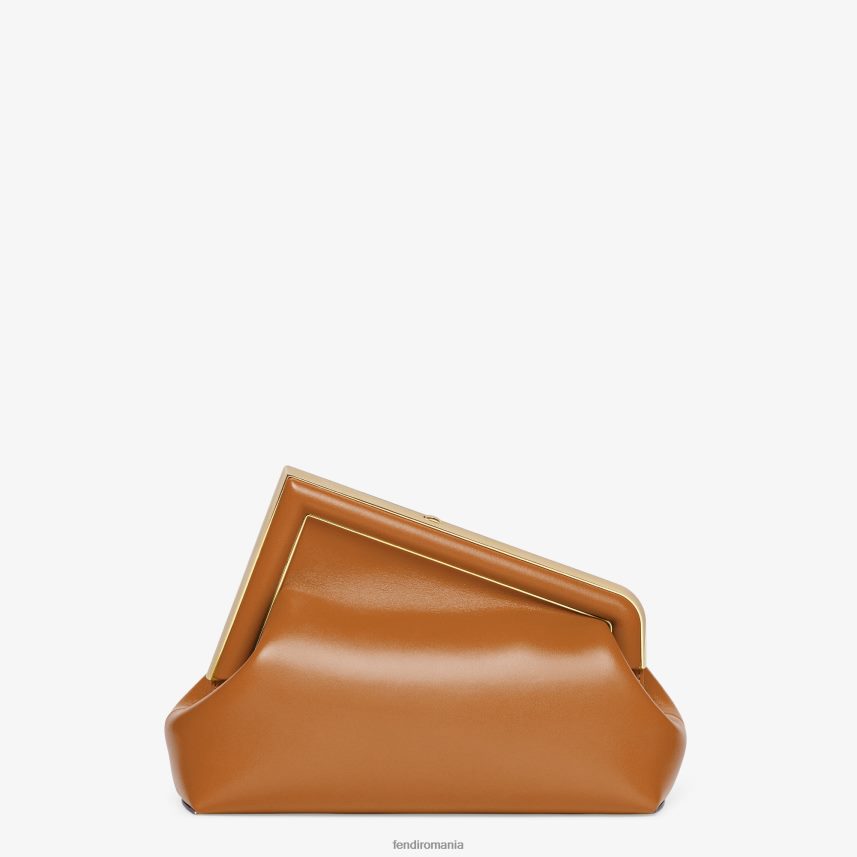 geanta midi din piele maro Fendi femei accesorii 86084L574