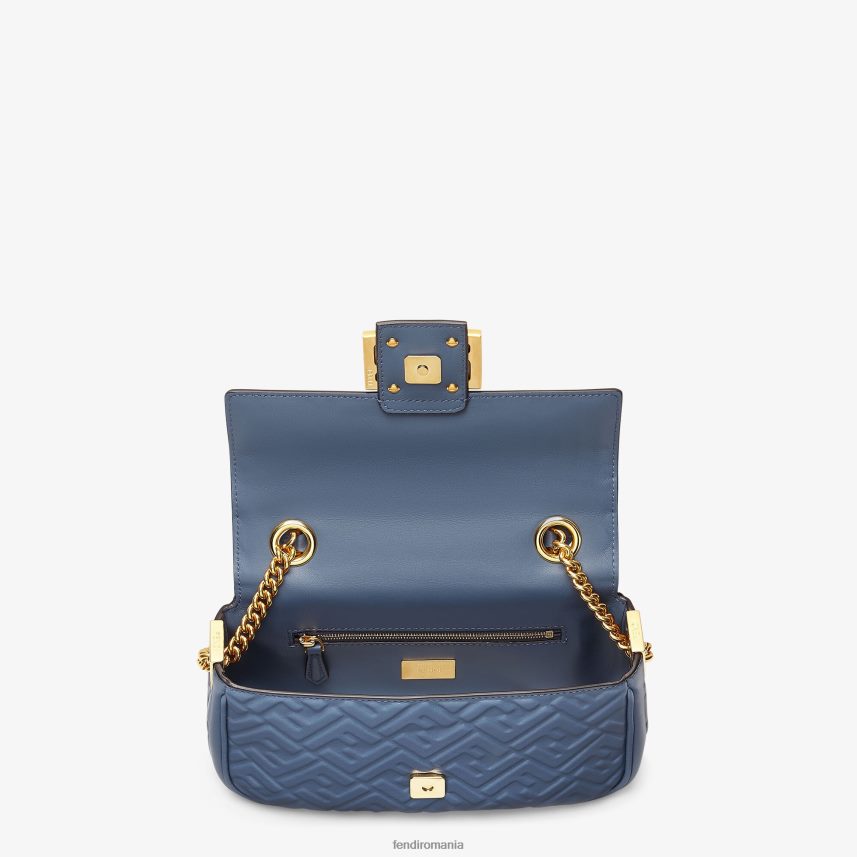 geanta midi din piele nappa cu lant bagheta albastru Fendi femei accesorii 86084L747