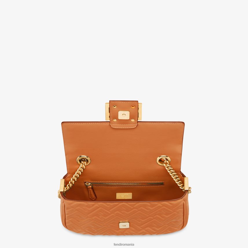 geanta midi din piele nappa cu lant bagheta maro Fendi femei accesorii 86084L585