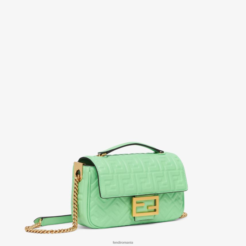 geanta midi din piele nappa cu lant bagheta verde Fendi femei accesorii 86084L725