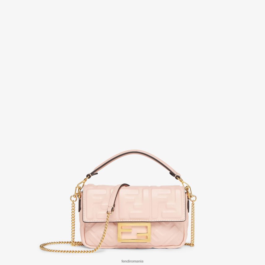 geanta mini baguette din piele napa roz Fendi femei accesorii 86084L814