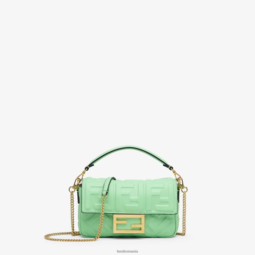 geanta mini baguette din piele napa verde Fendi femei accesorii 86084L726