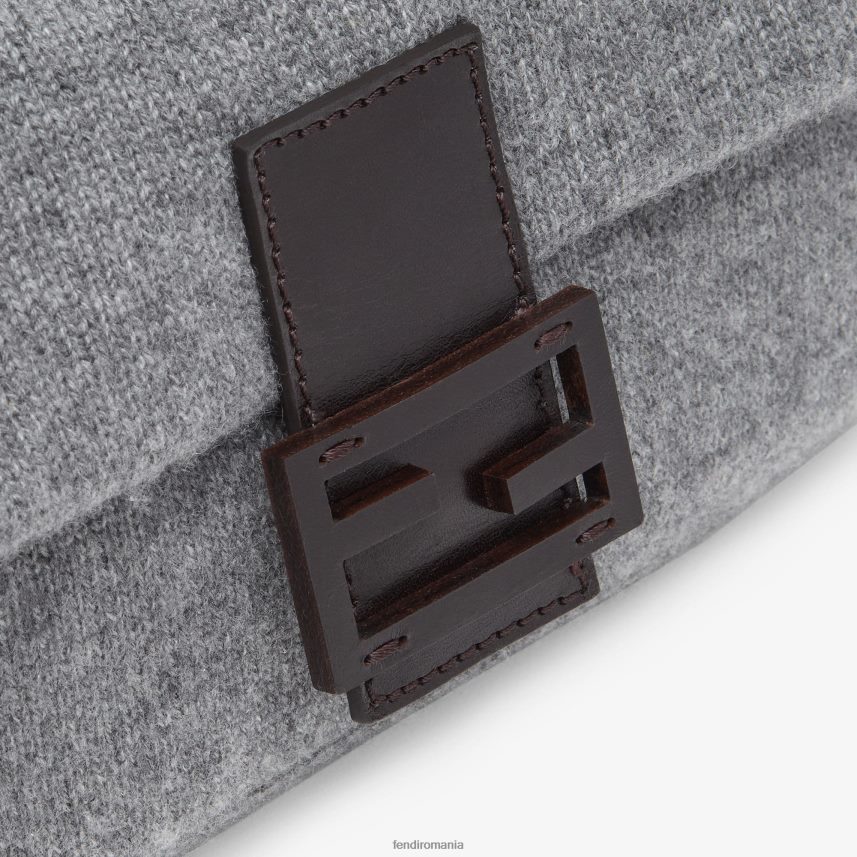 geanta reeditare din cashmir gri Fendi femei accesorii 86084L807