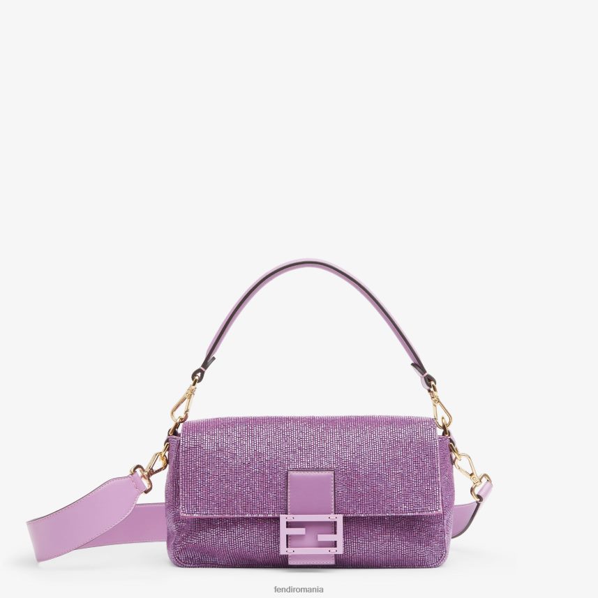 geanta reeditare din margele liliac Violet Fendi femei accesorii 86084L794