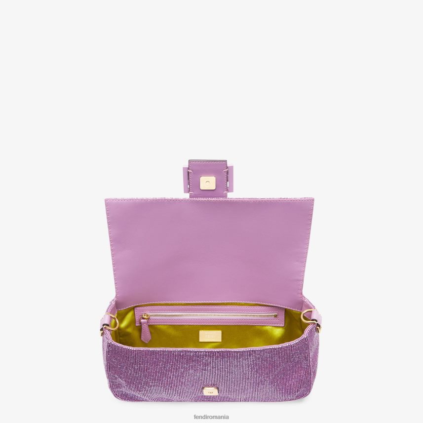 geanta reeditare din margele liliac Violet Fendi femei accesorii 86084L794