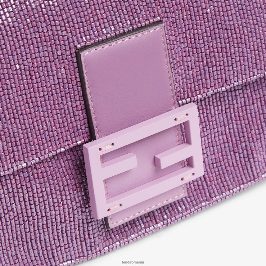geanta reeditare din margele liliac Violet Fendi femei accesorii 86084L794