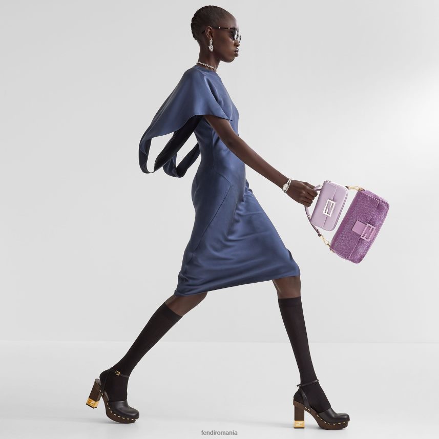 geanta reeditare din margele liliac Violet Fendi femei accesorii 86084L794