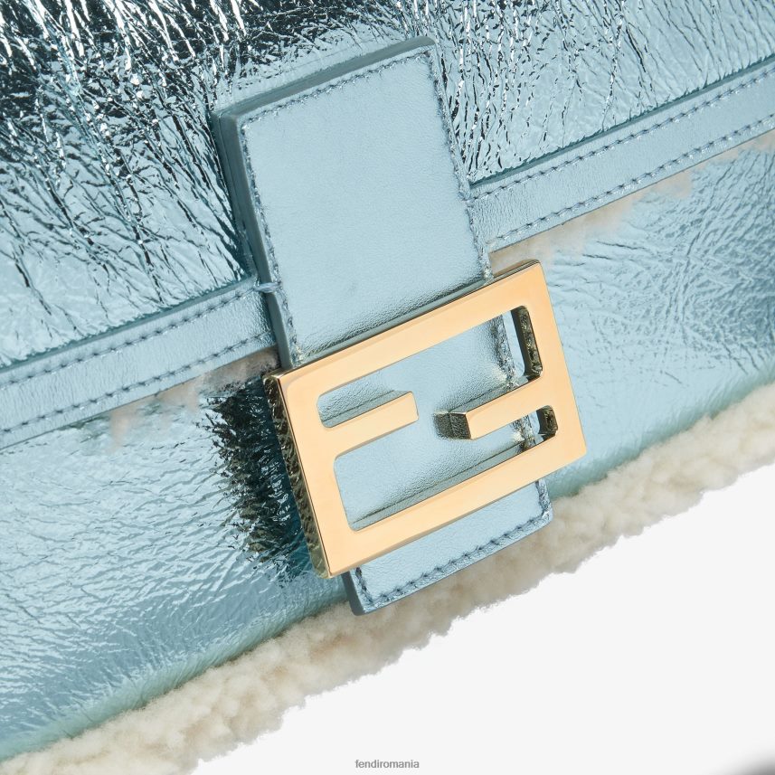 geanta reeditare din piele de oaie schiopata albastru deschis Fendi femei accesorii 86084L798