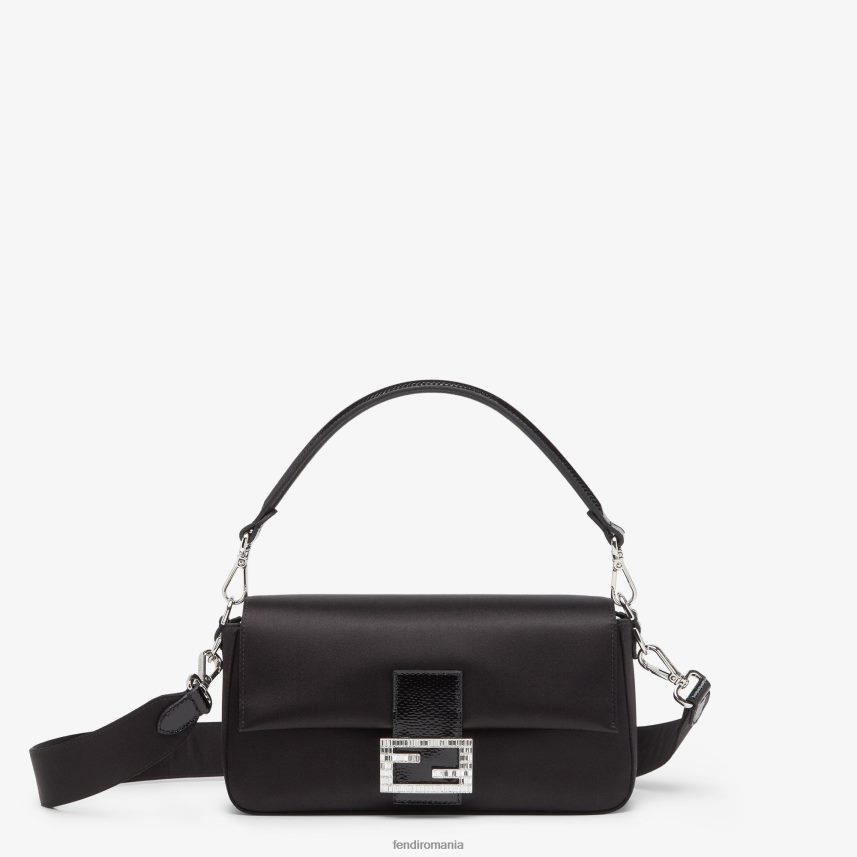 geanta reeditare din satin negru Fendi femei accesorii 86084L784