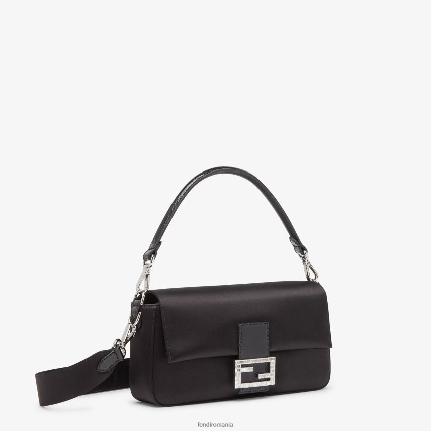 geanta reeditare din satin negru Fendi femei accesorii 86084L784