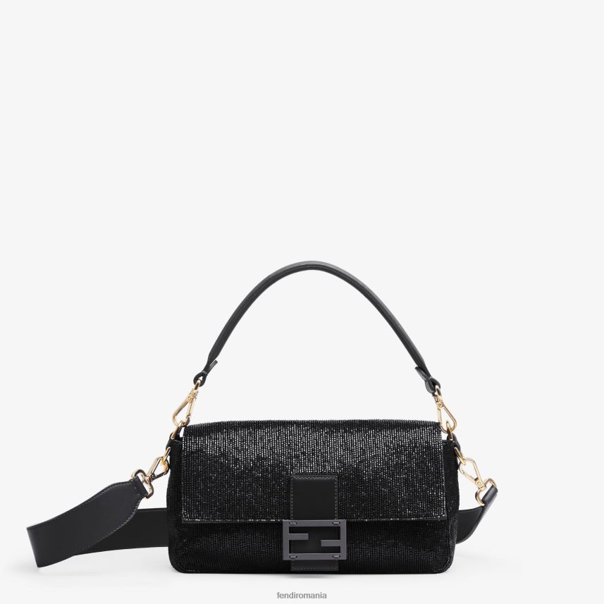 geanta reeditare in margele negru Fendi femei accesorii 86084L783