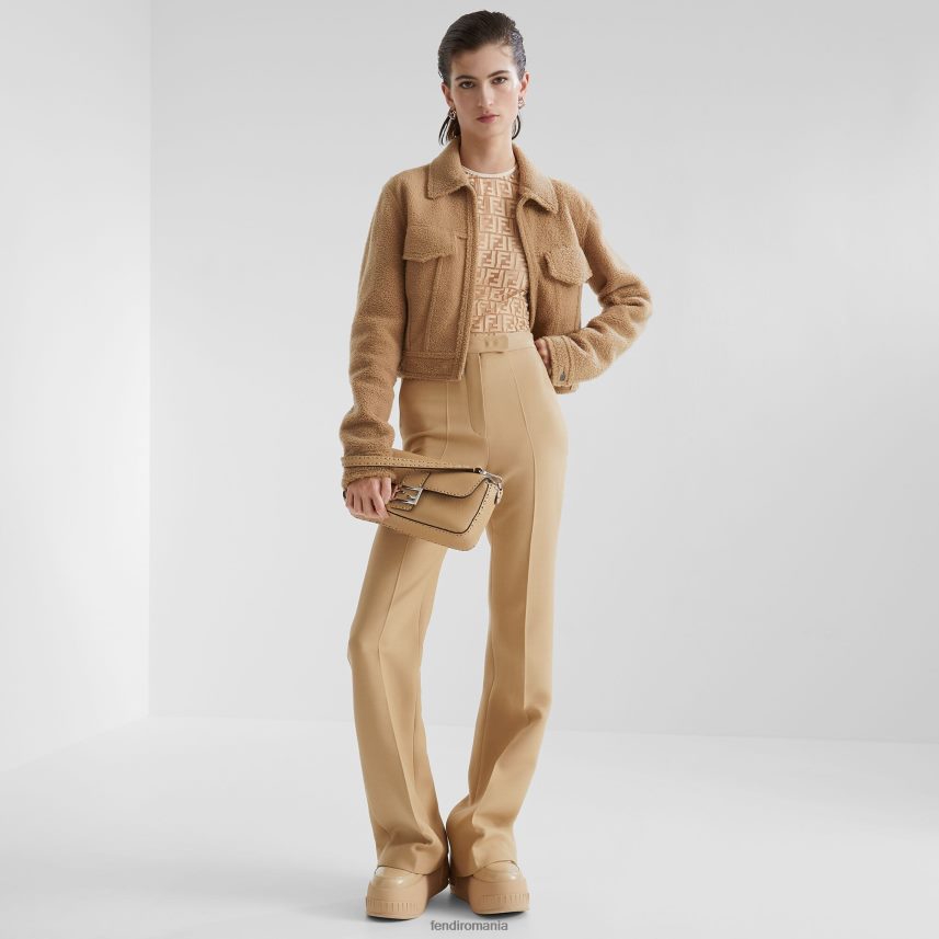 geanta selleria cu cusaturi oversize bej Fendi femei accesorii 86084L693