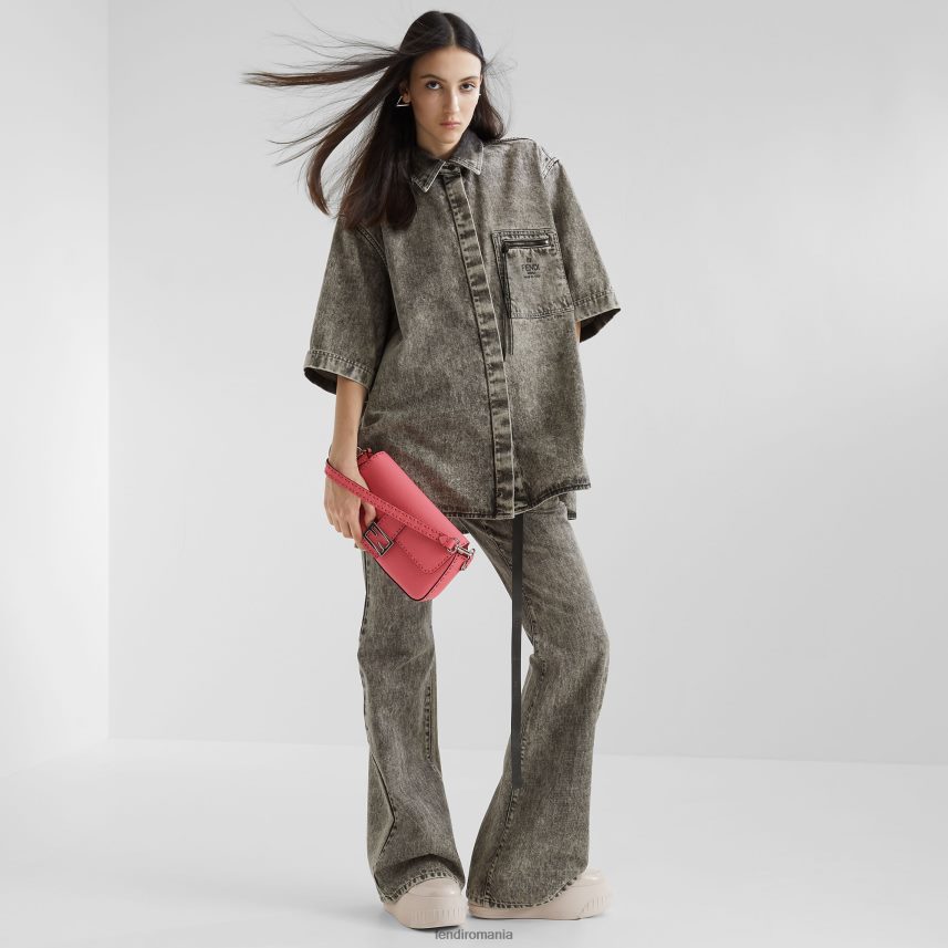geanta selleria cu cusaturi oversize roz Fendi femei accesorii 86084L708