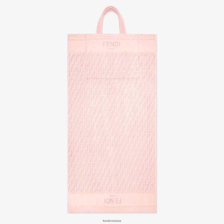 prosop de plaja terry cu logo care se transforma in geanta roz Fendi femei accesorii 86084L2914