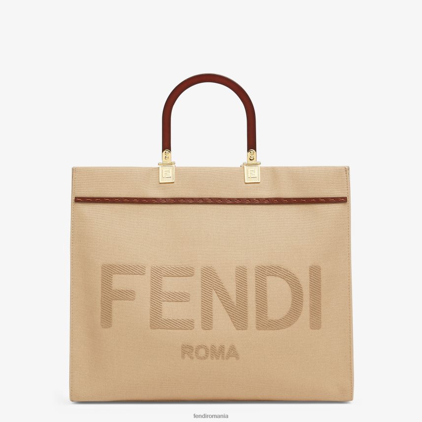 sac de pânză bej Fendi femei accesorii 86084L880