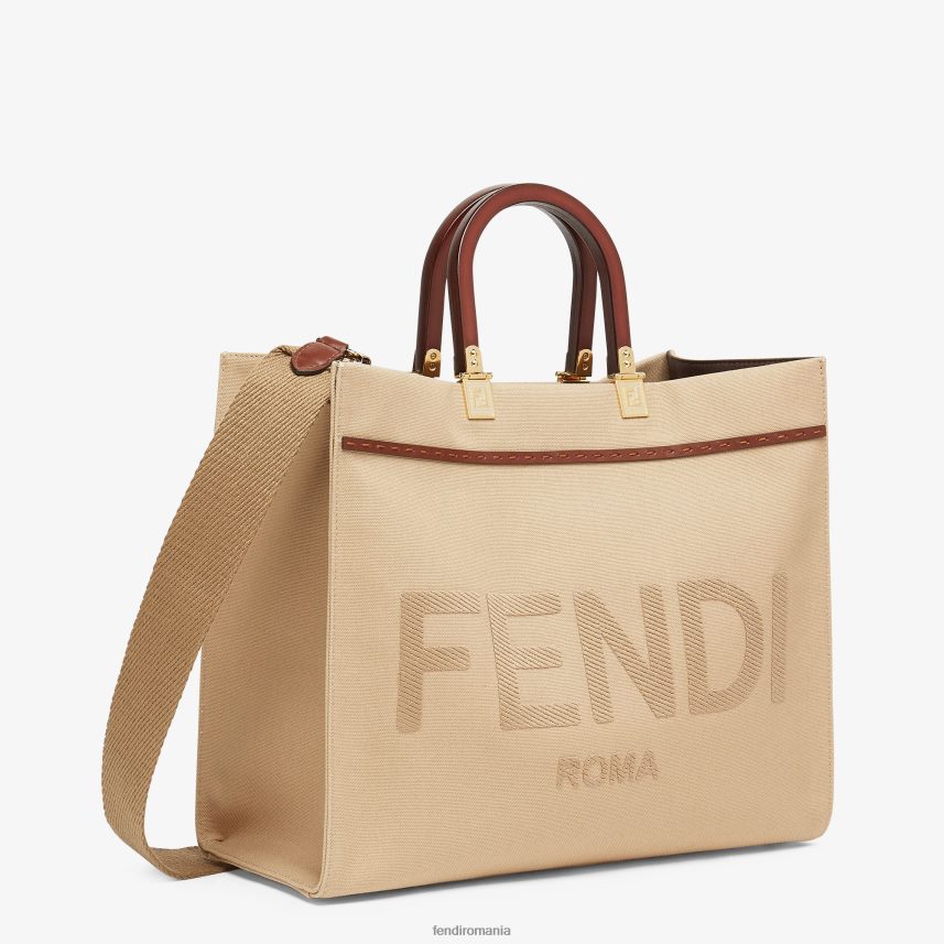 sac de pânză bej Fendi femei accesorii 86084L880