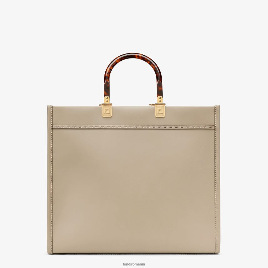 shopper din piele de porumbel bej Fendi femei accesorii 86084L828