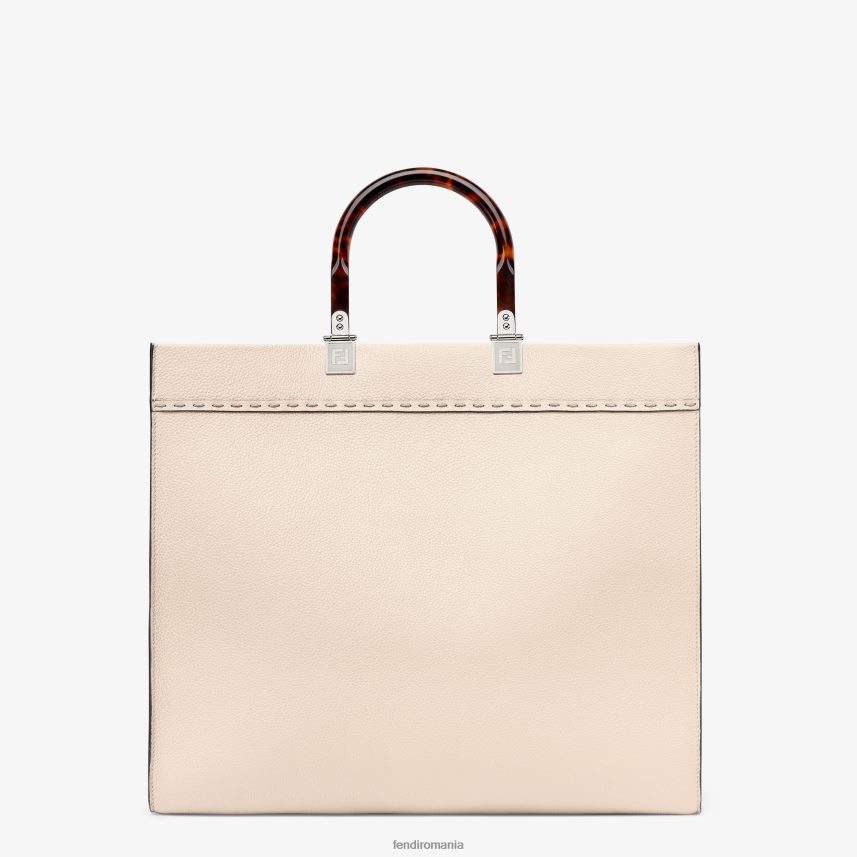 shopper din piele plină de culoare palidă roz Fendi femei accesorii 86084L848