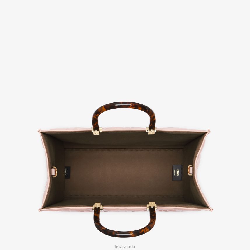 shopper sunshine mediu din piele roz Fendi femei accesorii 86084L817