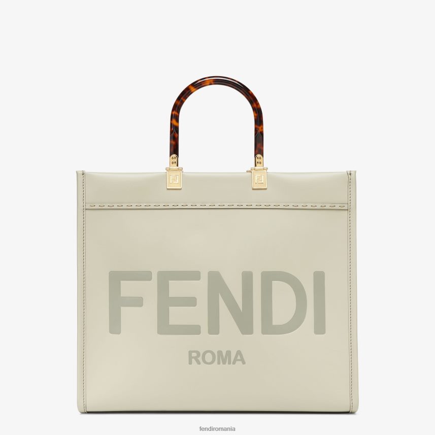 shopper sunshine mediu din piele verde Fendi femei accesorii 86084L724