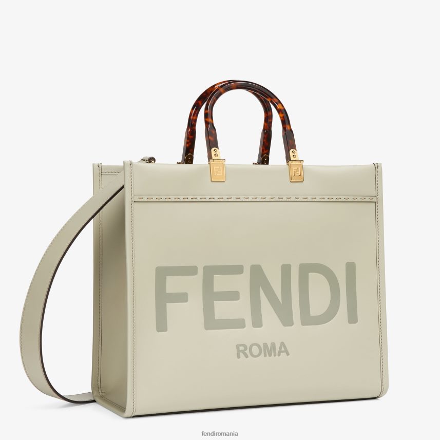 shopper sunshine mediu din piele verde Fendi femei accesorii 86084L724