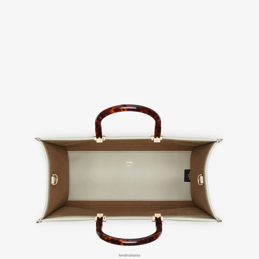 shopper sunshine mediu din piele verde Fendi femei accesorii 86084L724