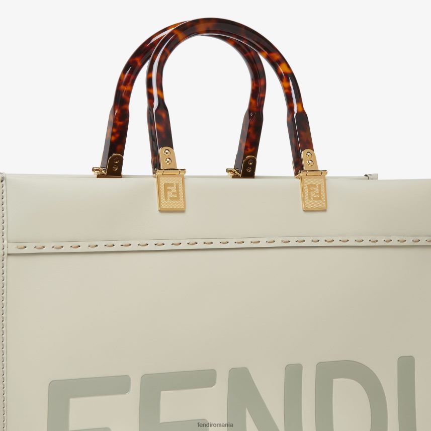 shopper sunshine mediu din piele verde Fendi femei accesorii 86084L724