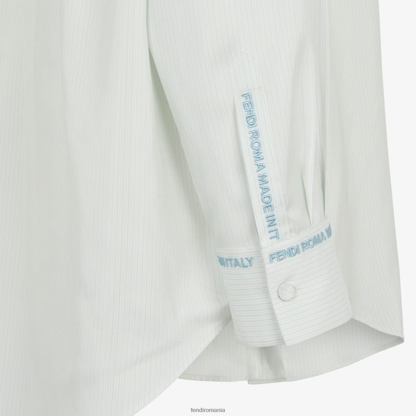 cămașă de mătase albastru deschis Fendi femei îmbrăcăminte 86084L979