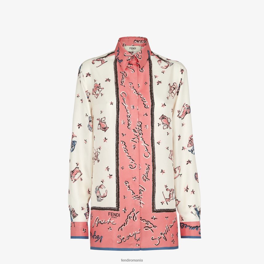 cămașă de mătase multicolor Fendi femei îmbrăcăminte 86084L1037