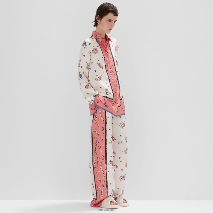 cămașă de mătase multicolor Fendi femei îmbrăcăminte 86084L1037