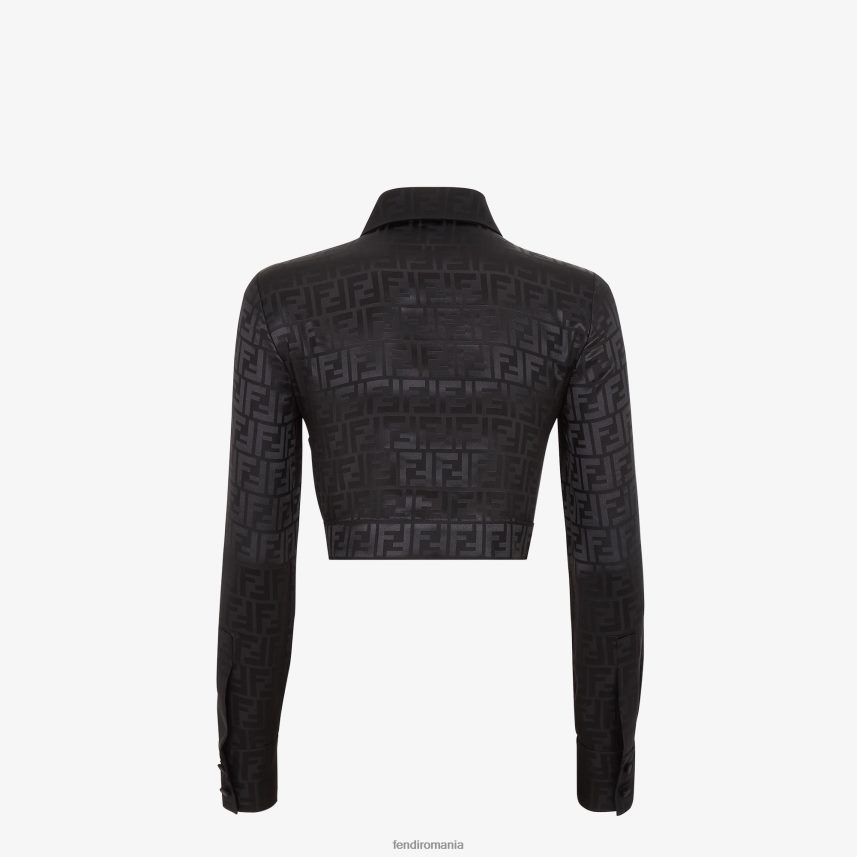 cămașă de mătase negru Fendi femei îmbrăcăminte 86084L995
