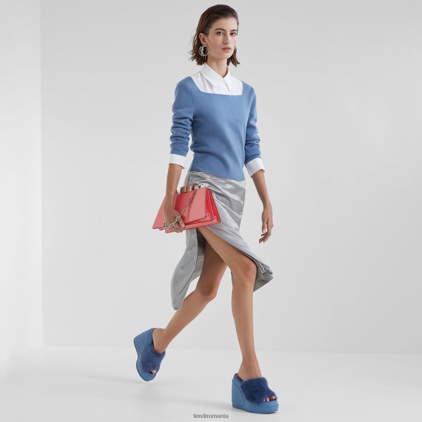 cămașă din bumbac alb Fendi femei îmbrăcăminte 86084L1127