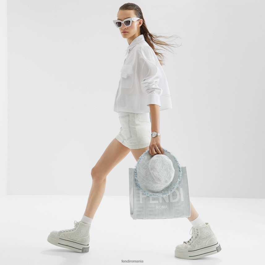 cămașă din poplin alb Fendi femei îmbrăcăminte 86084L1016