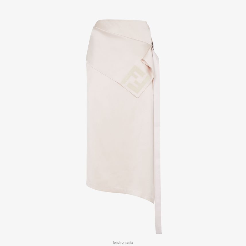fusta de matase bej Fendi femei îmbrăcăminte 86084L1089