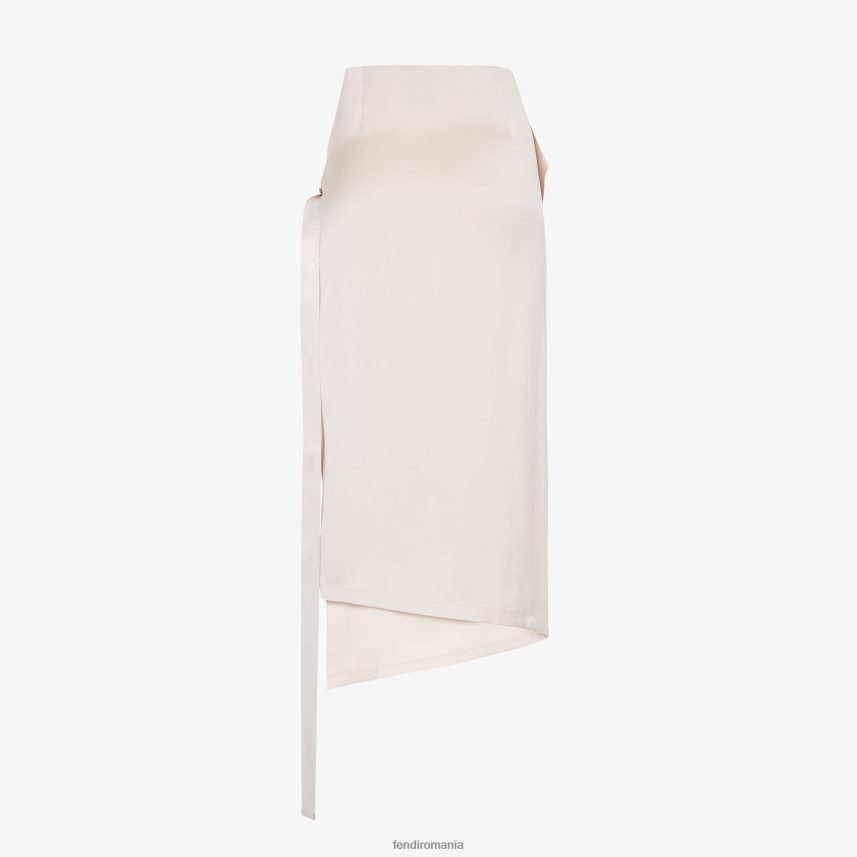 fusta de matase bej Fendi femei îmbrăcăminte 86084L1089