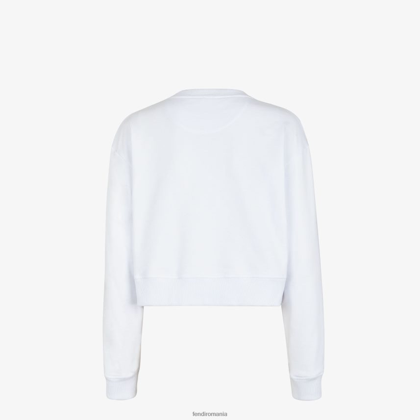 hanorac din jerseu alb Fendi femei îmbrăcăminte 86084L1144