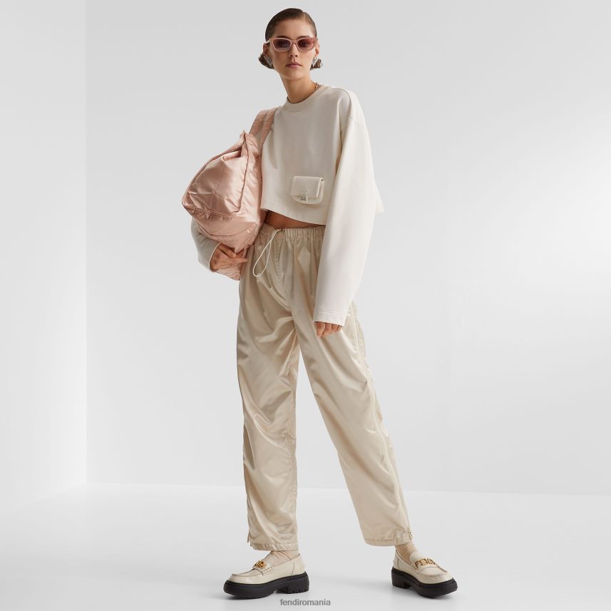 hanorac din jerseu alb Fendi femei îmbrăcăminte 86084L1151