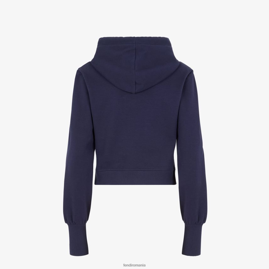 hanorac din jerseu albastru Fendi femei îmbrăcăminte 86084L1219