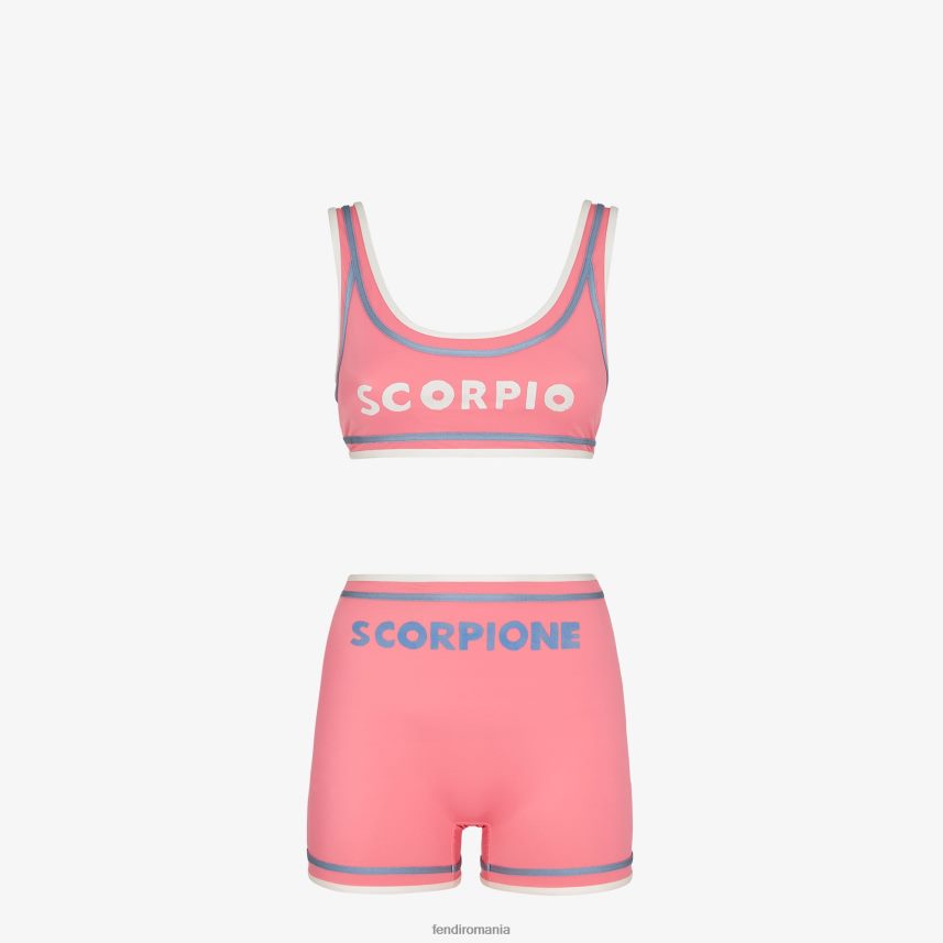 bikini lycra roz Fendi femei îmbrăcăminte 86084L1050