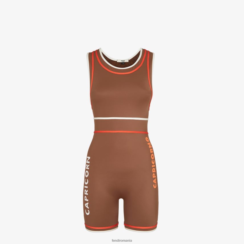 body din lycra maro Fendi femei îmbrăcăminte 86084L1056