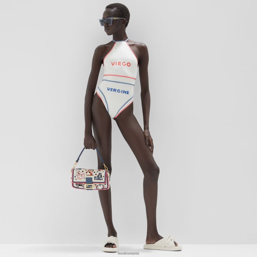 costum de baie din lycra alb Fendi femei îmbrăcăminte 86084L1023