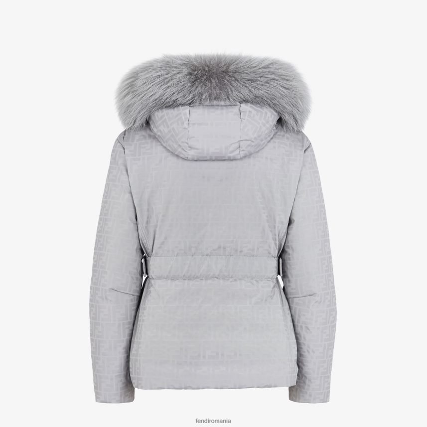 jachetă din material ff tech gri Fendi femei îmbrăcăminte 86084L1178