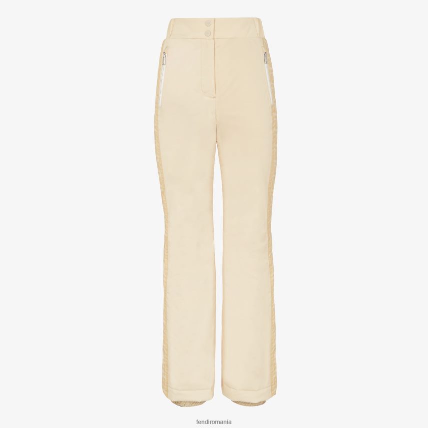 pantaloni de nailon alb Fendi femei îmbrăcăminte 86084L1240