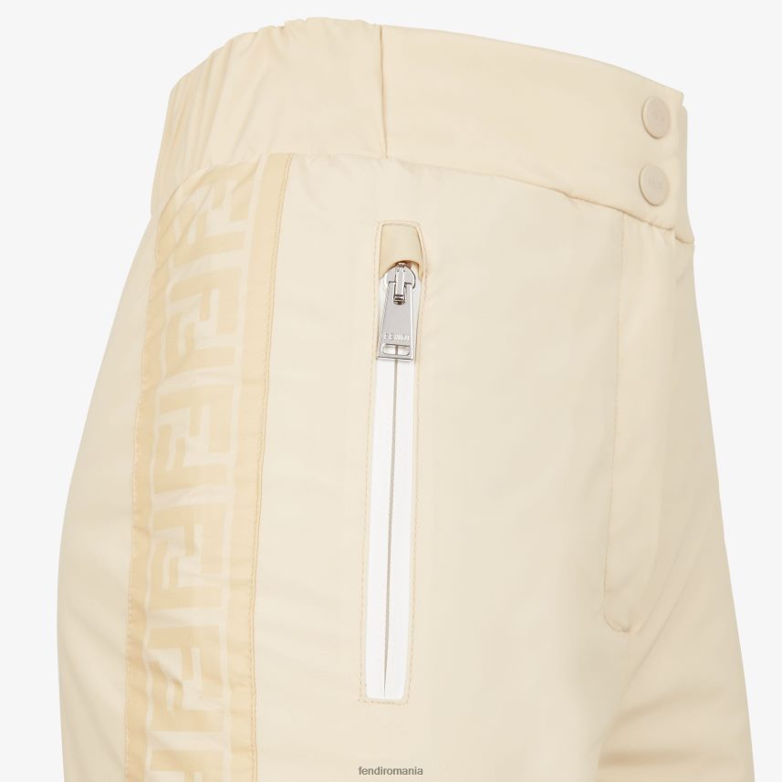 pantaloni de nailon alb Fendi femei îmbrăcăminte 86084L1240