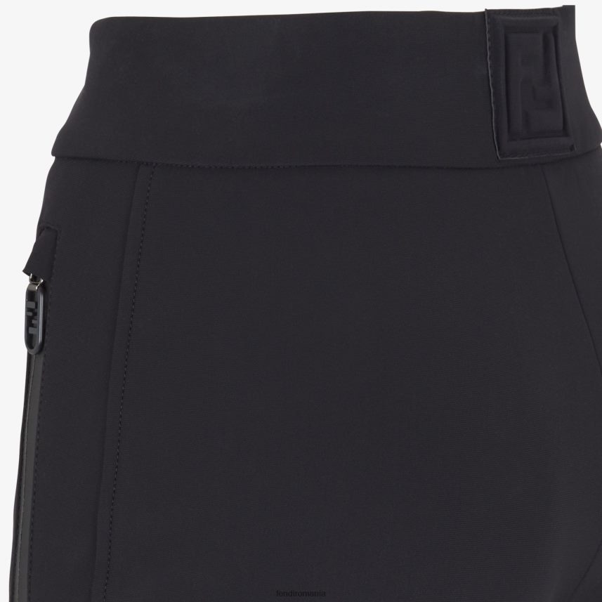 pantaloni din material tehnologic negru Fendi femei îmbrăcăminte 86084L1172