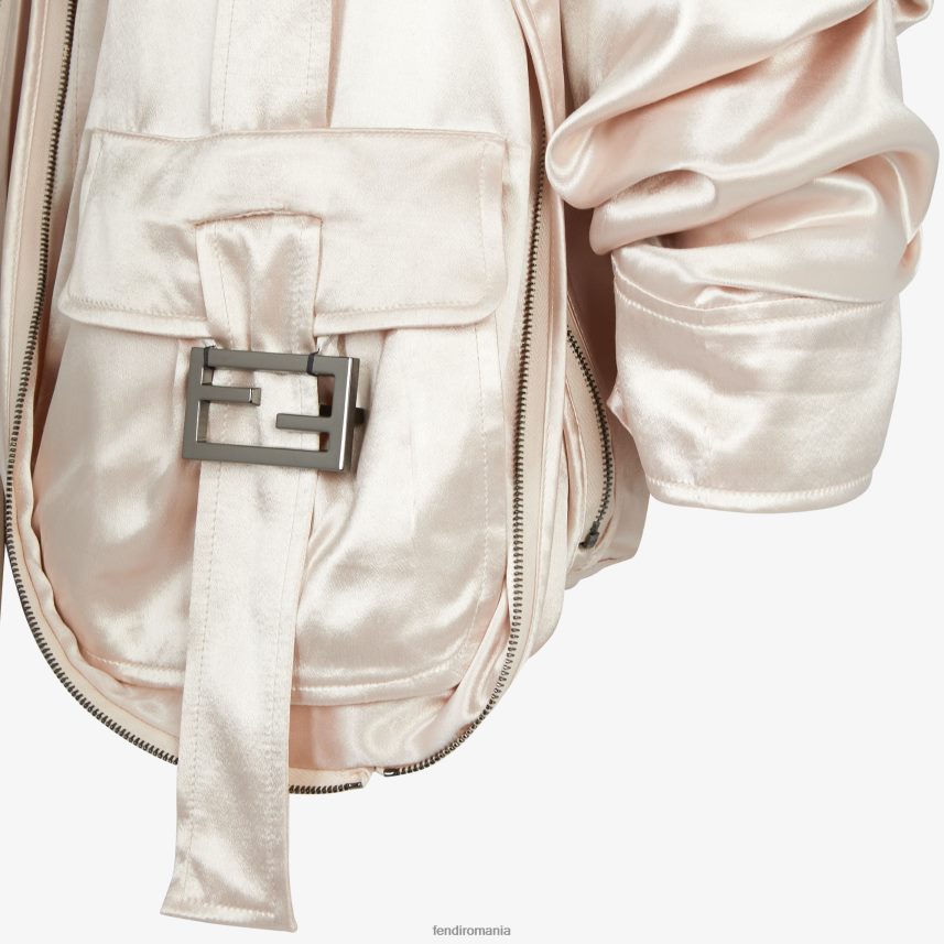 bluzon din satin bej Fendi femei îmbrăcăminte 86084L1066