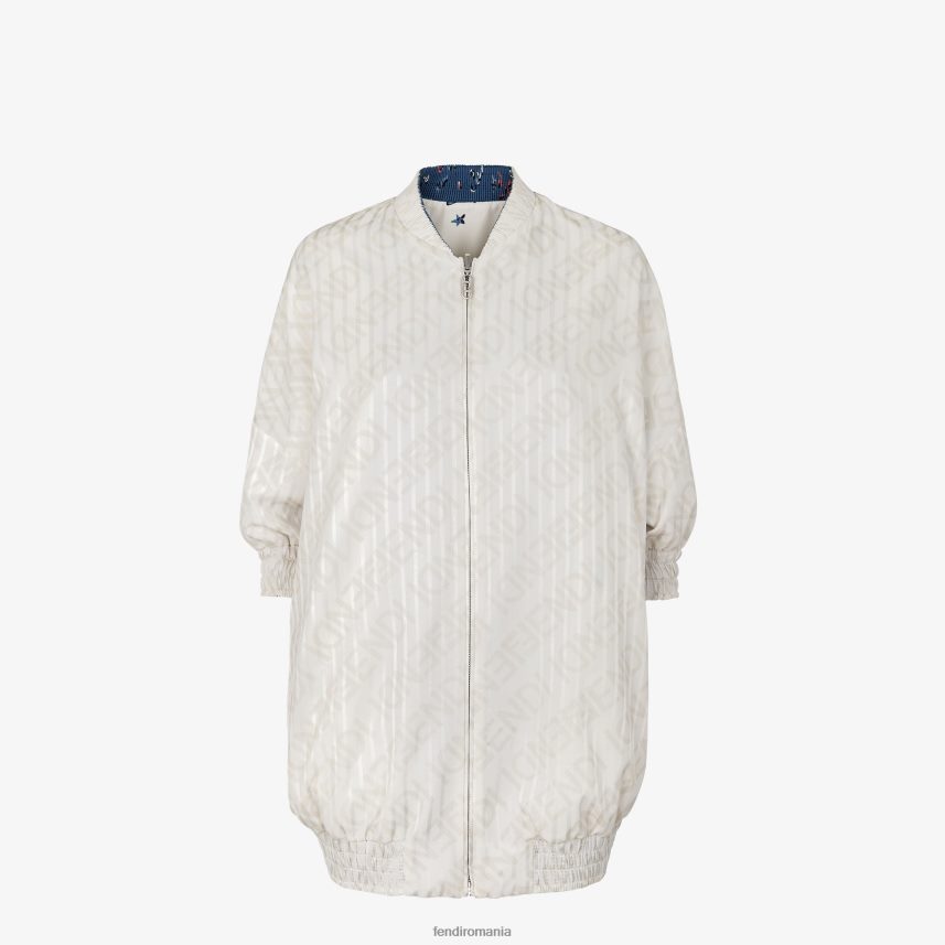 jachetă bomber reversibilă din mătase multicolor Fendi femei îmbrăcăminte 86084L1043