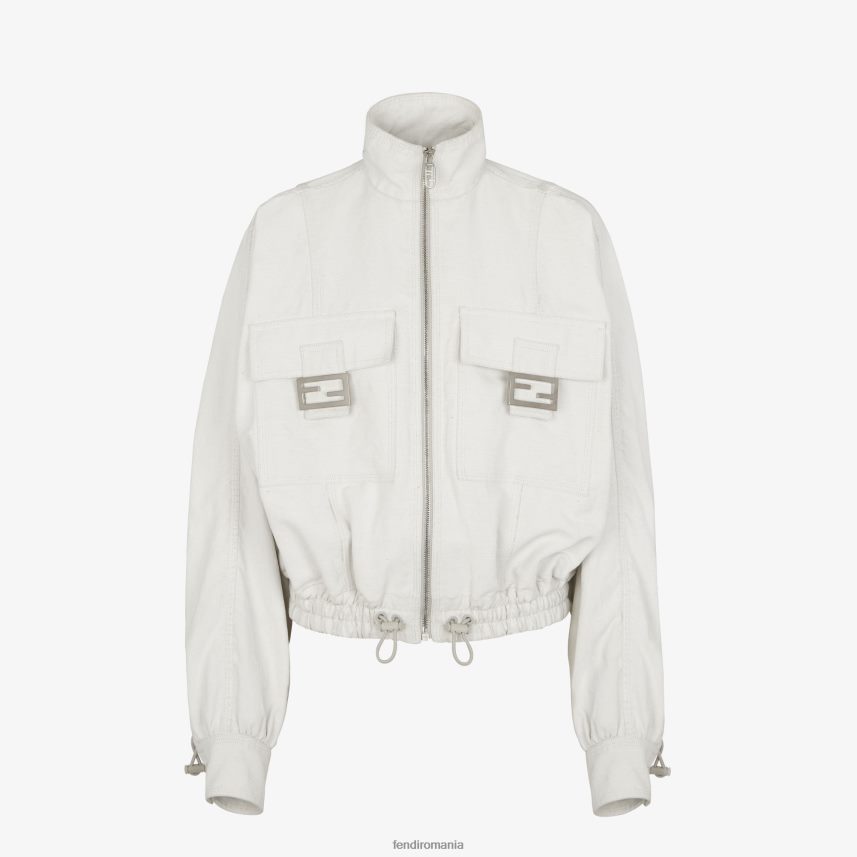 jachetă canvas by marc jacobs alb Fendi femei îmbrăcăminte 86084L1027