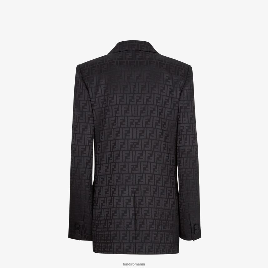 jachetă de mătase negru Fendi femei îmbrăcăminte 86084L1131