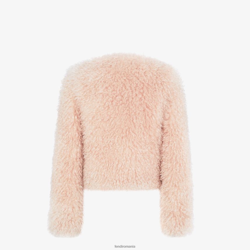 jachetă mohair pal roz Fendi femei îmbrăcăminte 86084L1227